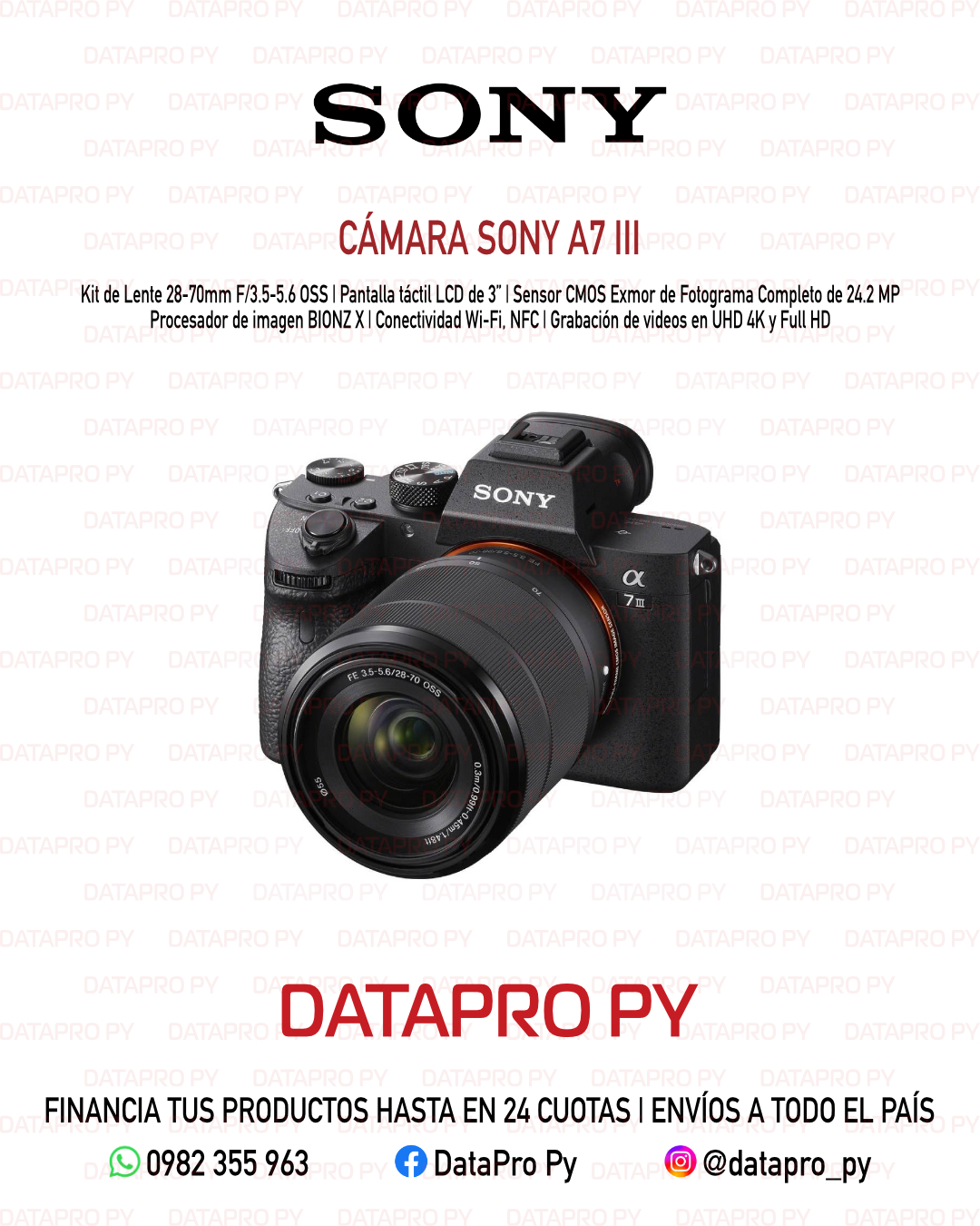 Cámara Sony A7 III Kit 28-70mm