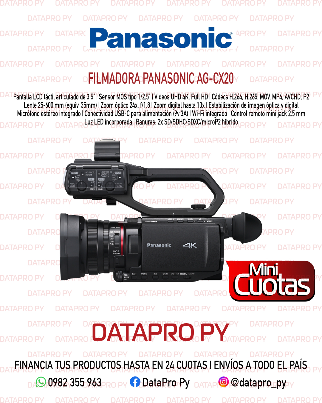Filmadora Panasonic AG-CX20