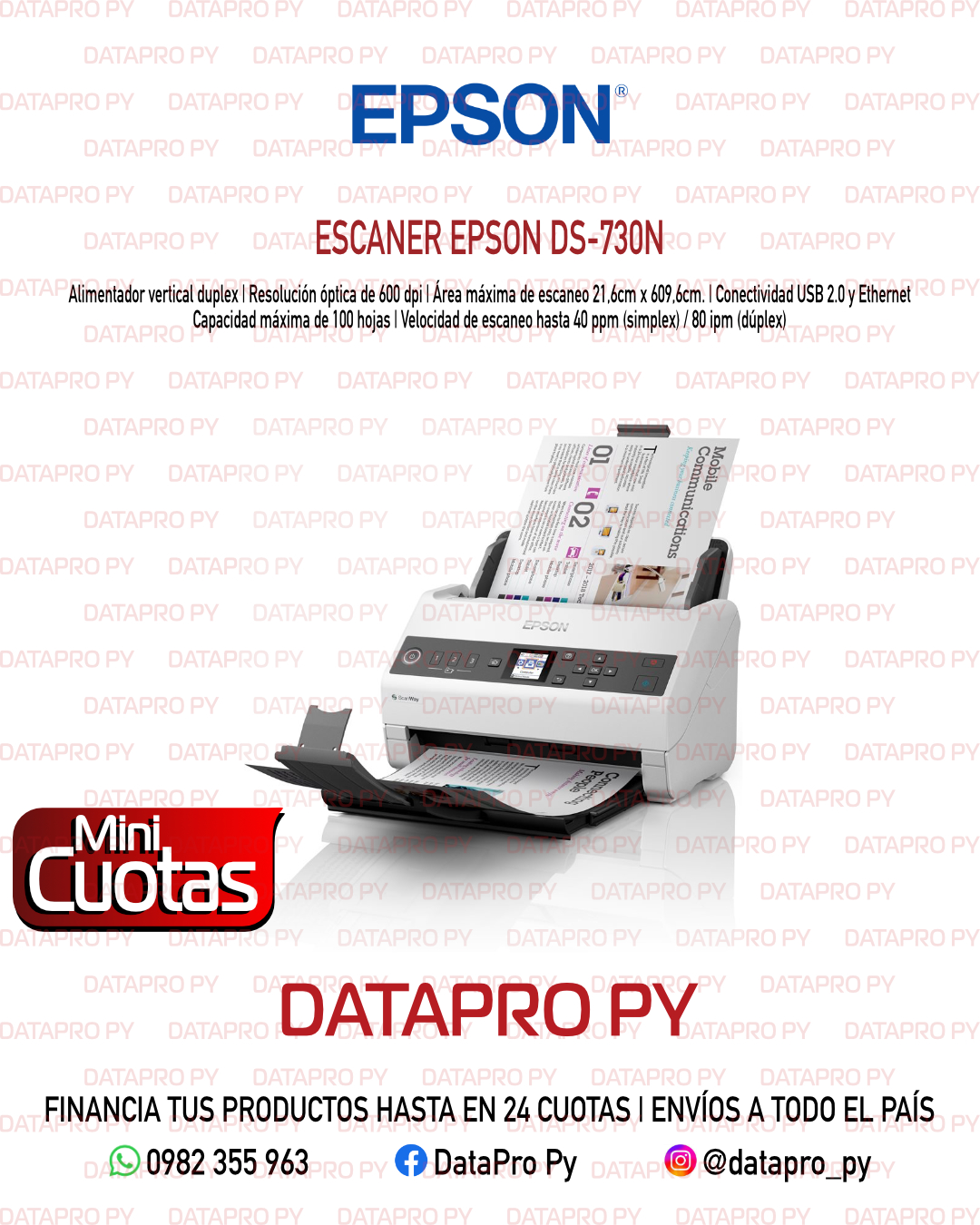 Escáner Epson DS-730N