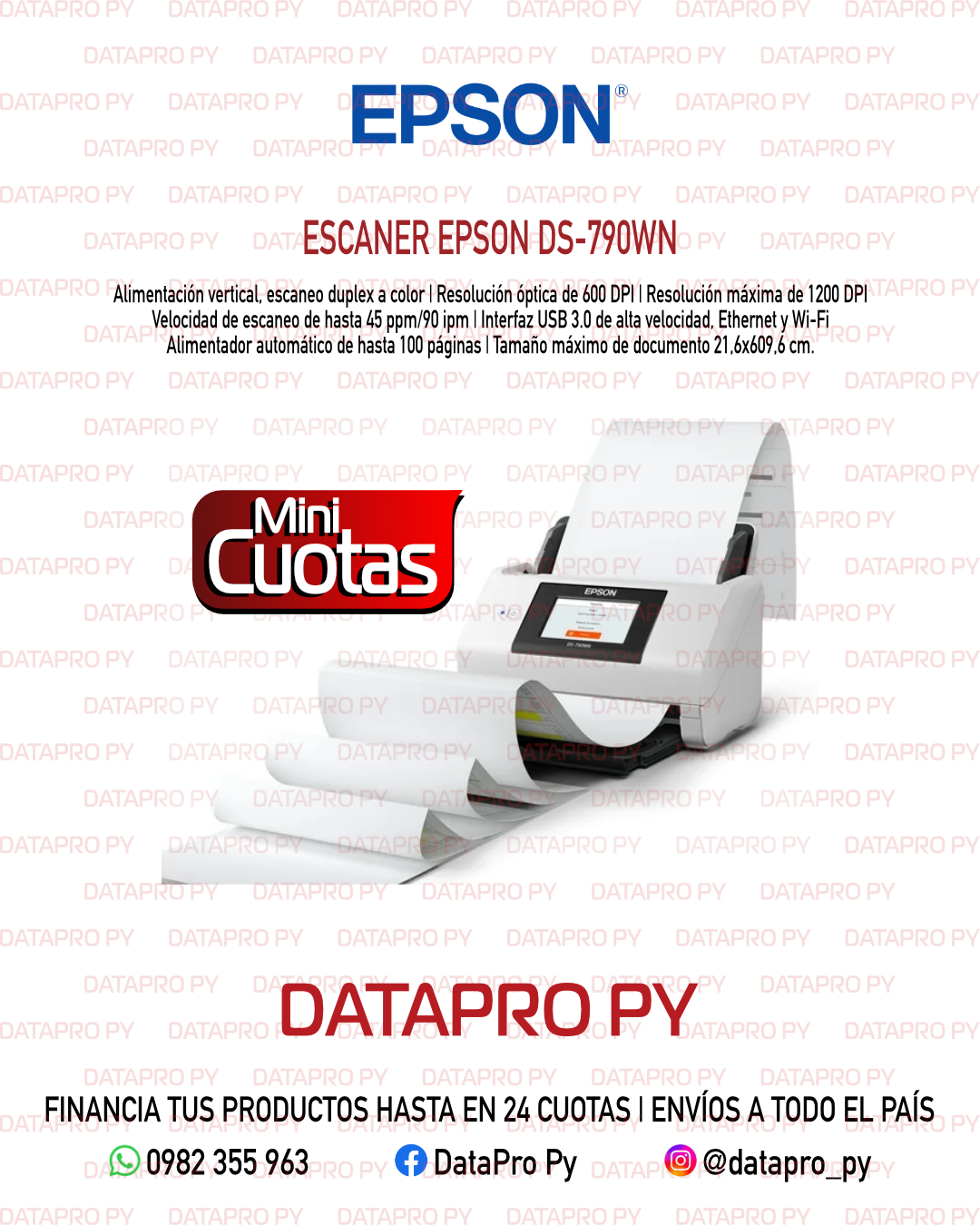 Escáner Epson DS-790WN