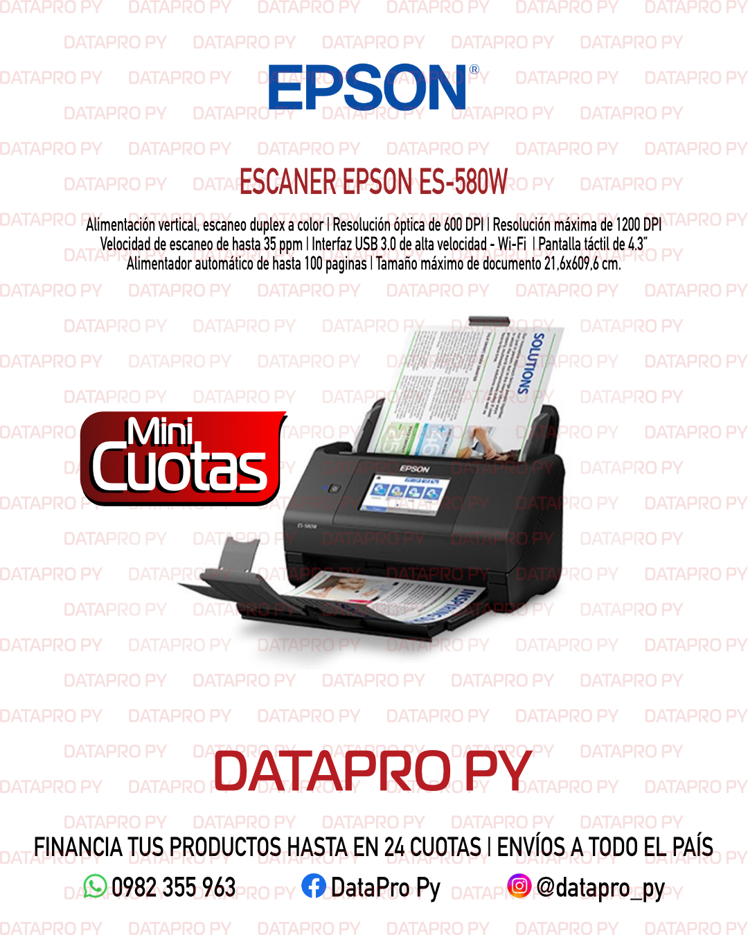 Escáner Epson ES-580W