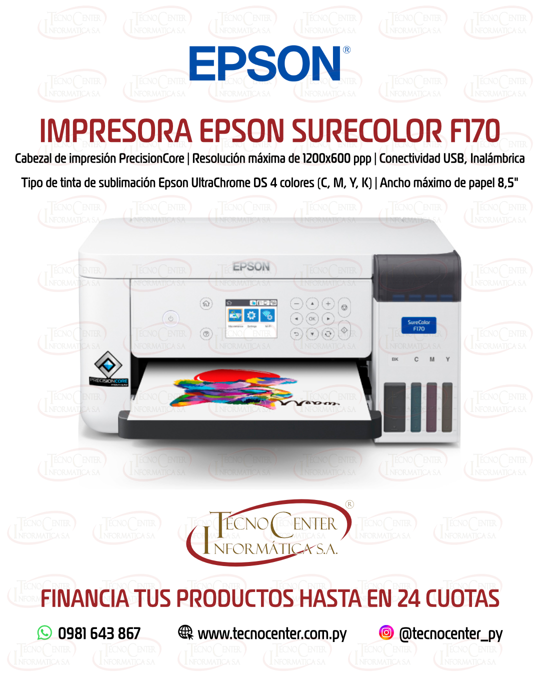 Impresora de sublimación Epson SureColor F170 Impresora de sublimación Epson SureColor F170