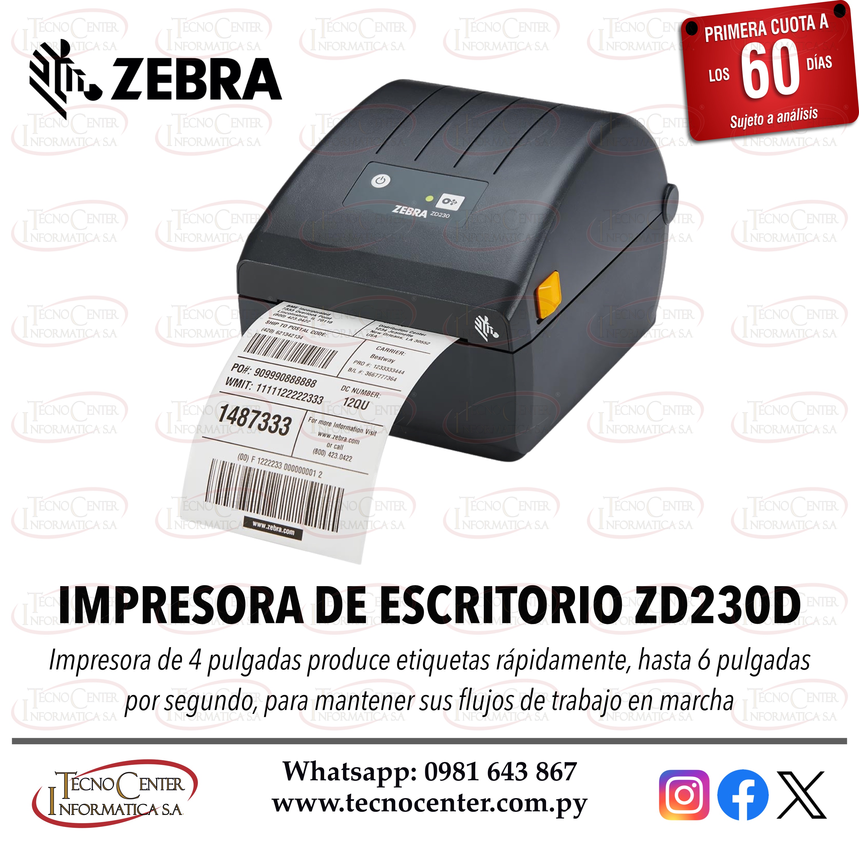 Impresora Zebra ZD230D