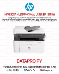 Impresora Multifuncional Láser HP 137fnw